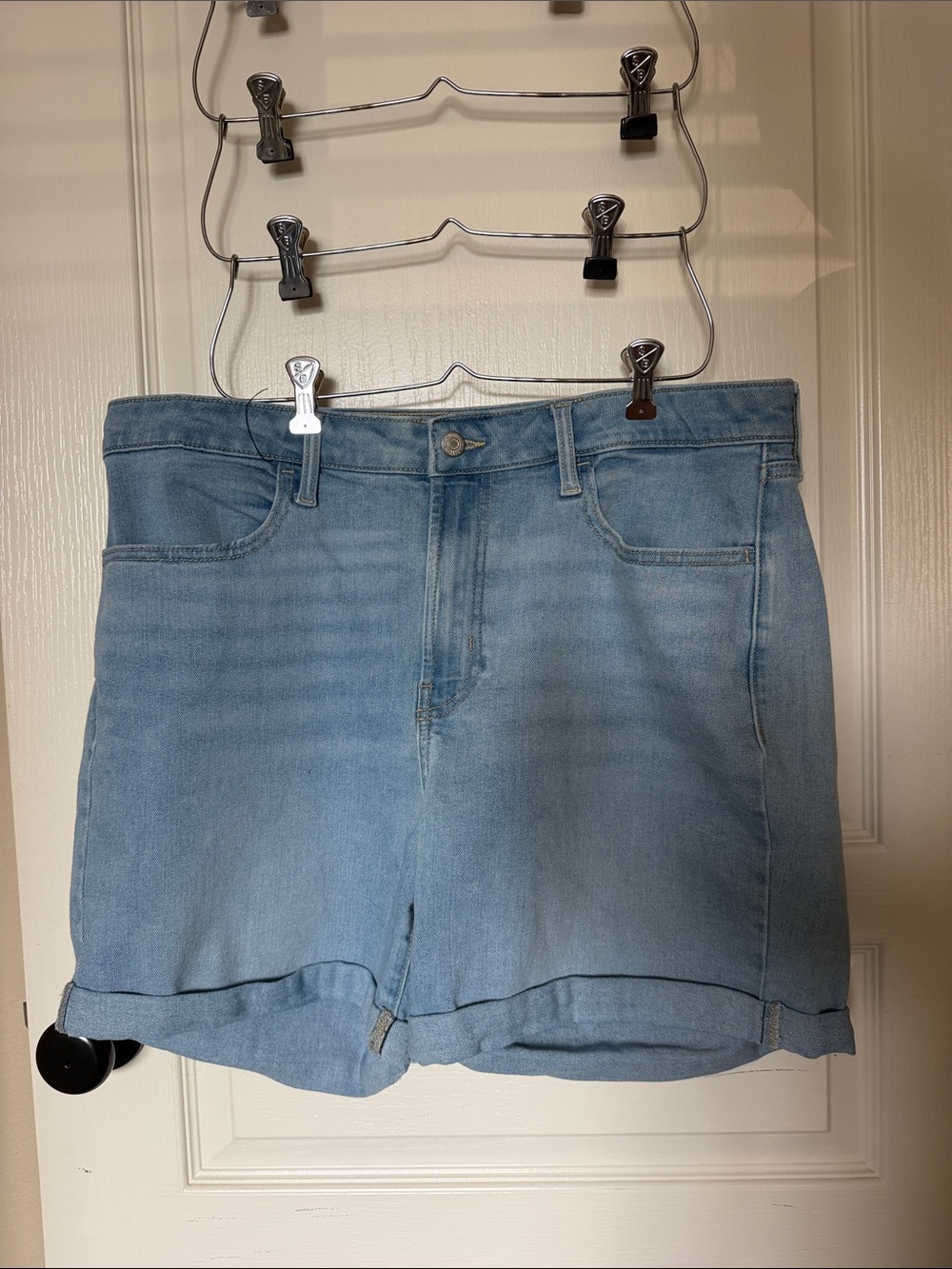 Old Navy Light Blue High-Rise Denim Shorts